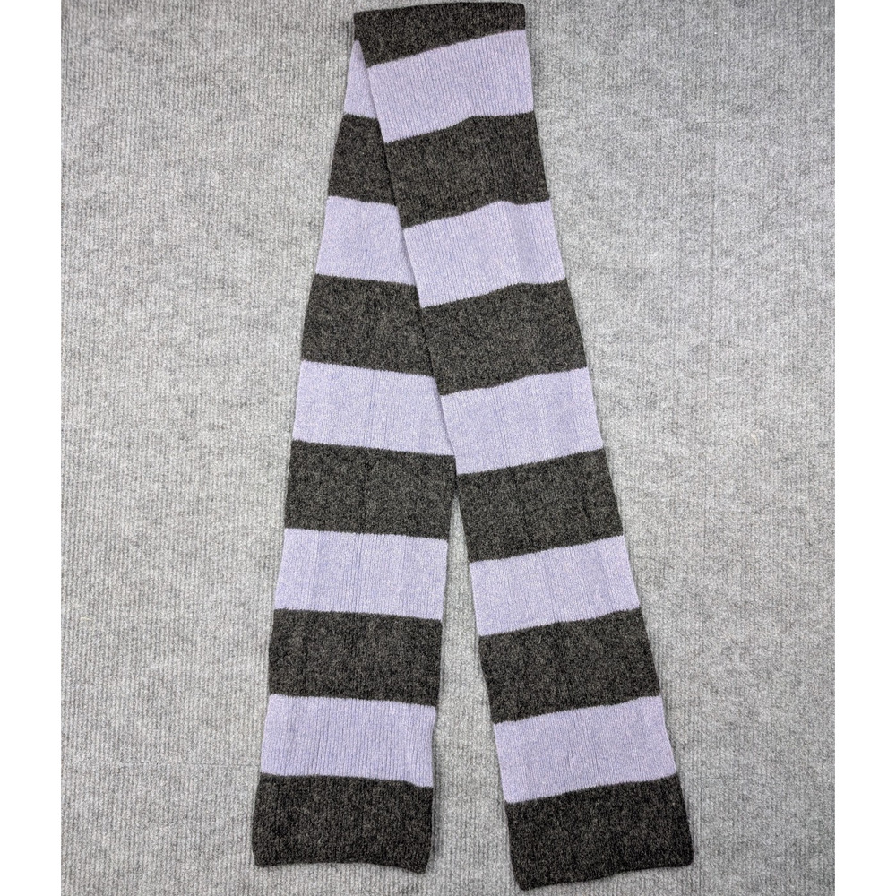 Vintage Gap Lambswool Scarf Rectangle Long Color Block Stripe Y2K Gothic Lolita